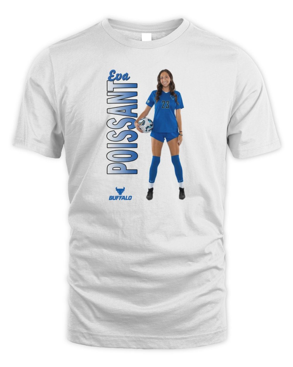 Eva Poissant Buffalo White Portrait Tee
