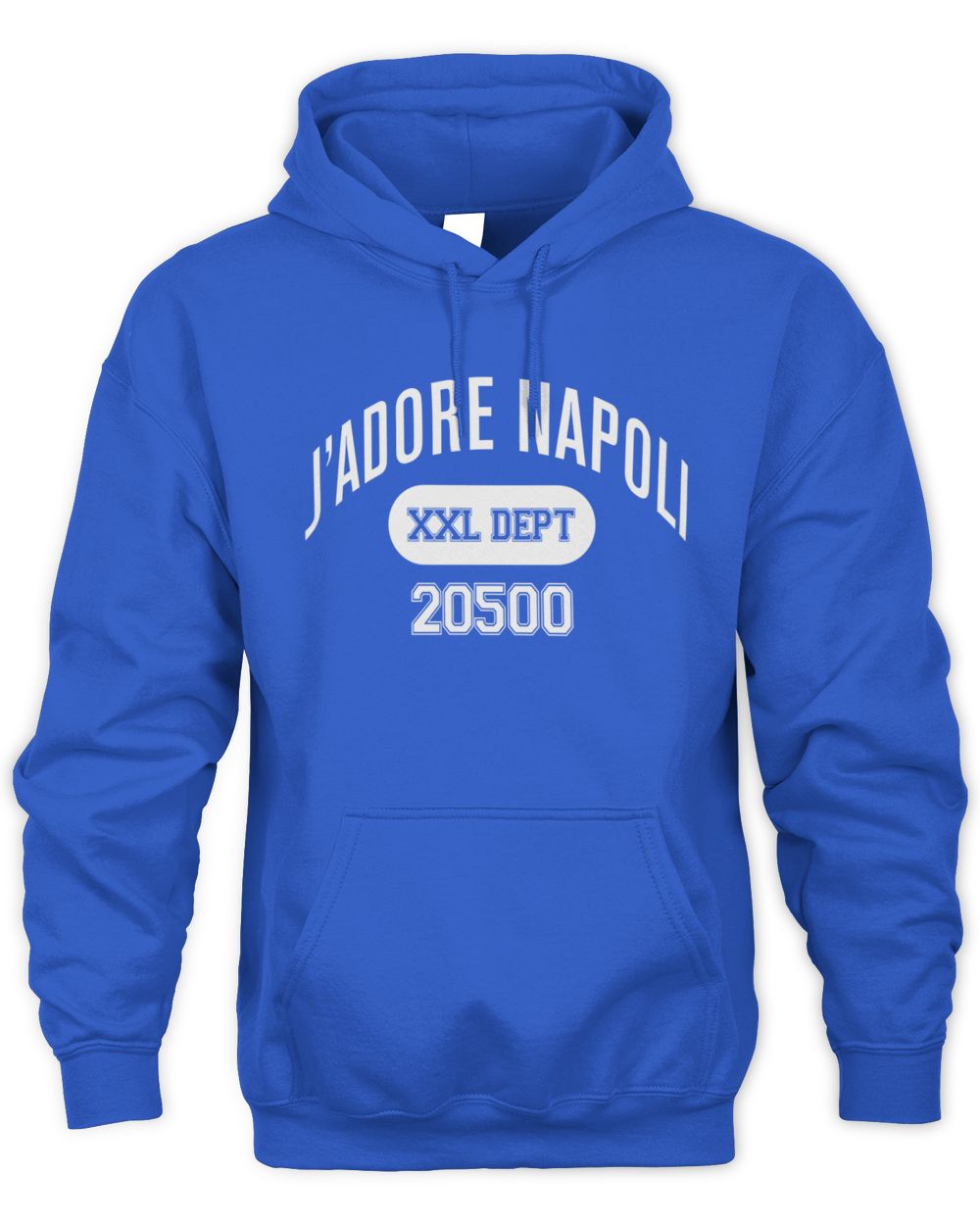 J'Adore Napoli College Boxy Blue Hoodie