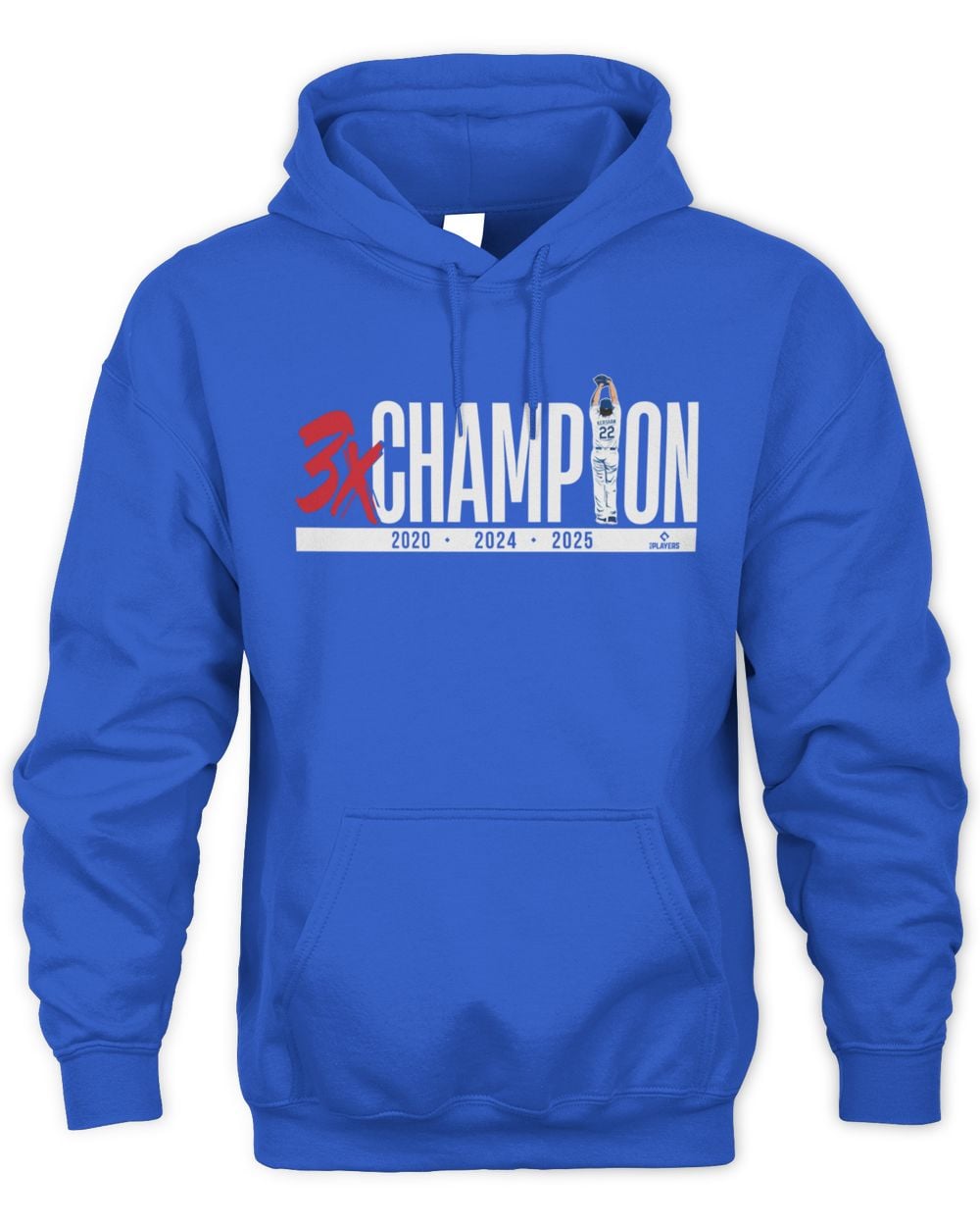 Los Angeles Dodgers Clayton Kershaw Three-Time Champion 2025 Hoodie Sweatshirt