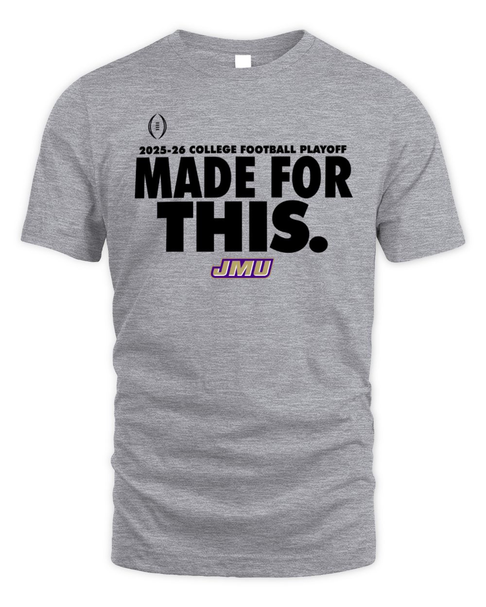 James Madison University Dukes Football 2025 College Football Playoffs Short Sleeve T-Shirt