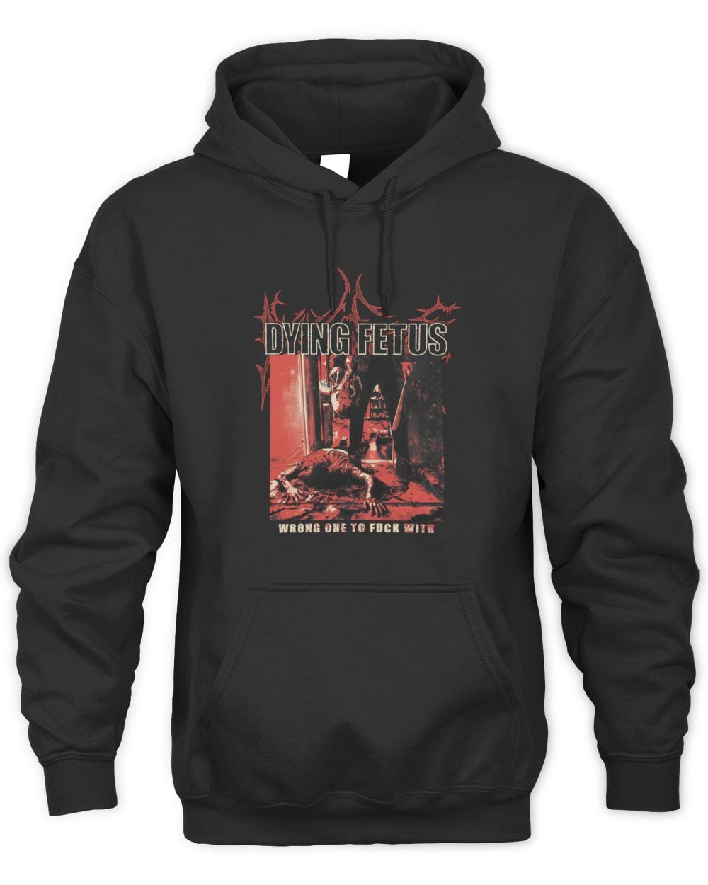 Dying Fetus Wrong One Red Version Official Hoodie Sweatshirt