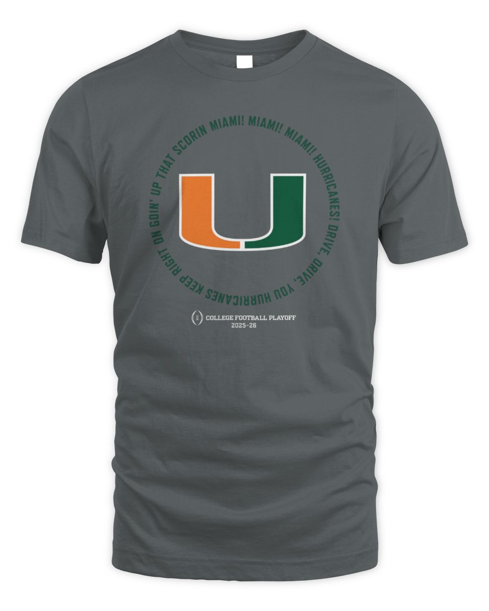 Miami Football 2025 CFP Fight Song Tee Shirt