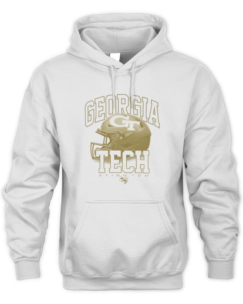 Georgia Tech Football "Sting 'Em" Helmet Hoodie Sweatshirt