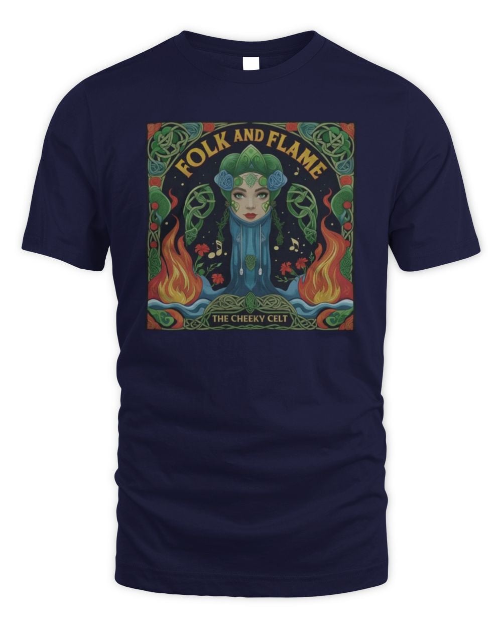 The Cheeky Celt Folk And Flame Album Tee
