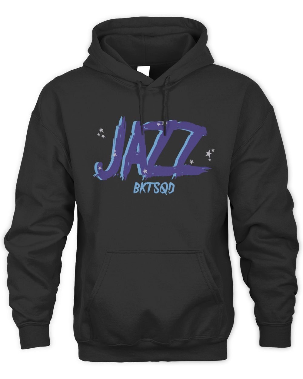 NBA X BKTSQD Utah Jazz Black Hoodie Sweatshirt