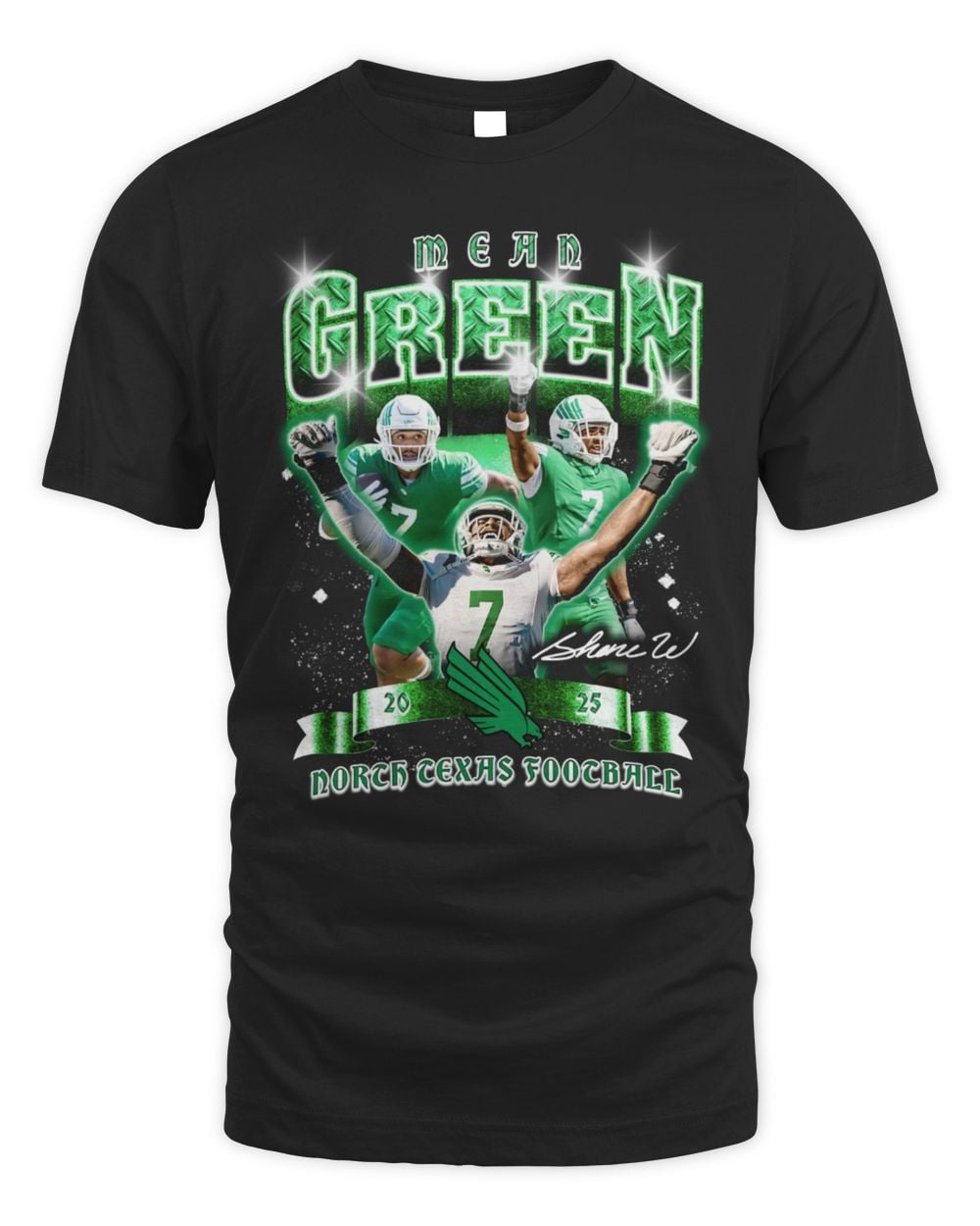 Shane Whitter North Texas Black Retro 90s Tee