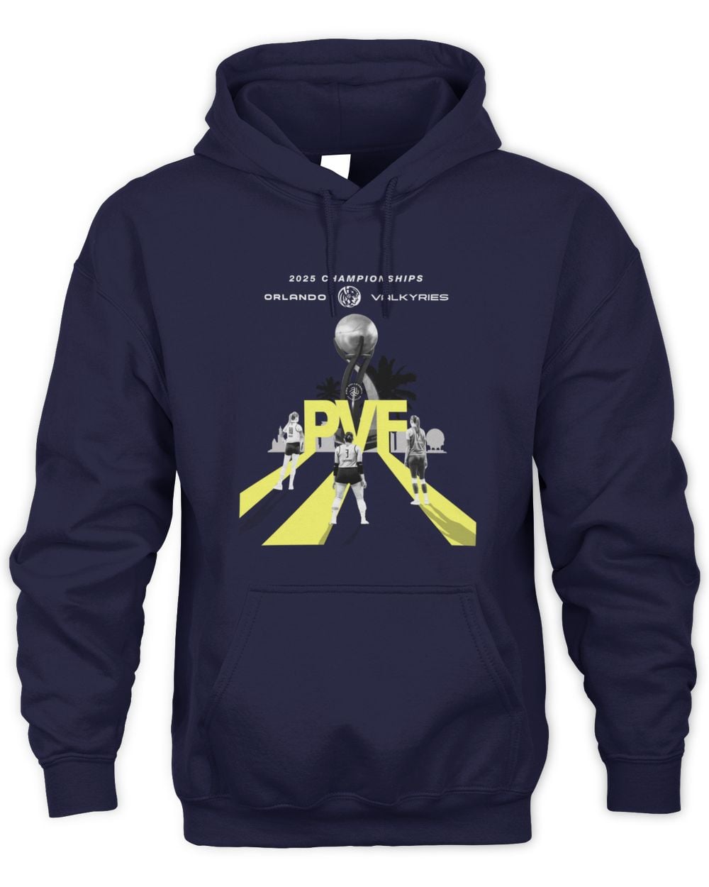 Orlando Valkyries 2025 PVF Championships Hoodie Navy