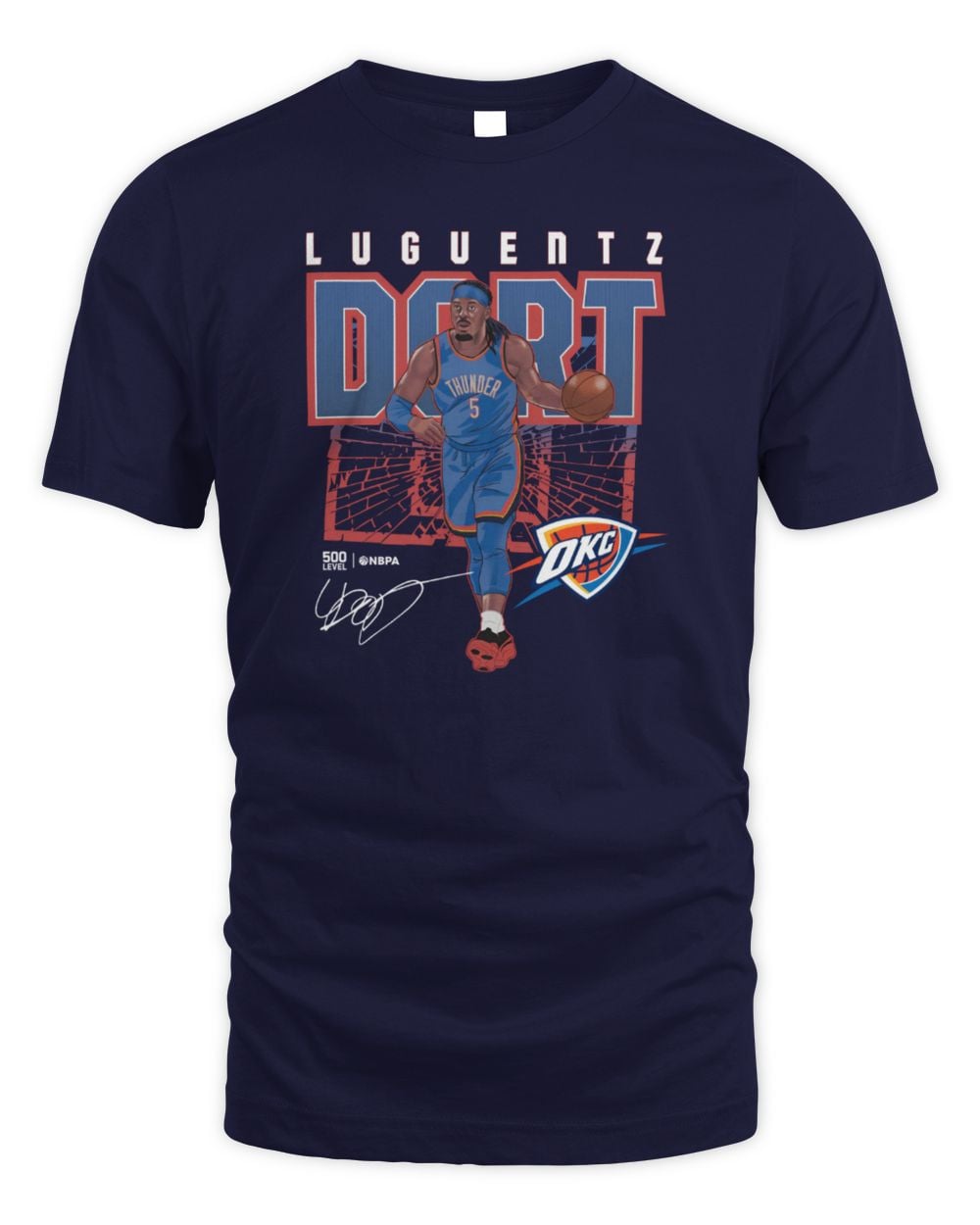 Luguentz Dort Oklahoma City Thunder Shattered Official T Shirt