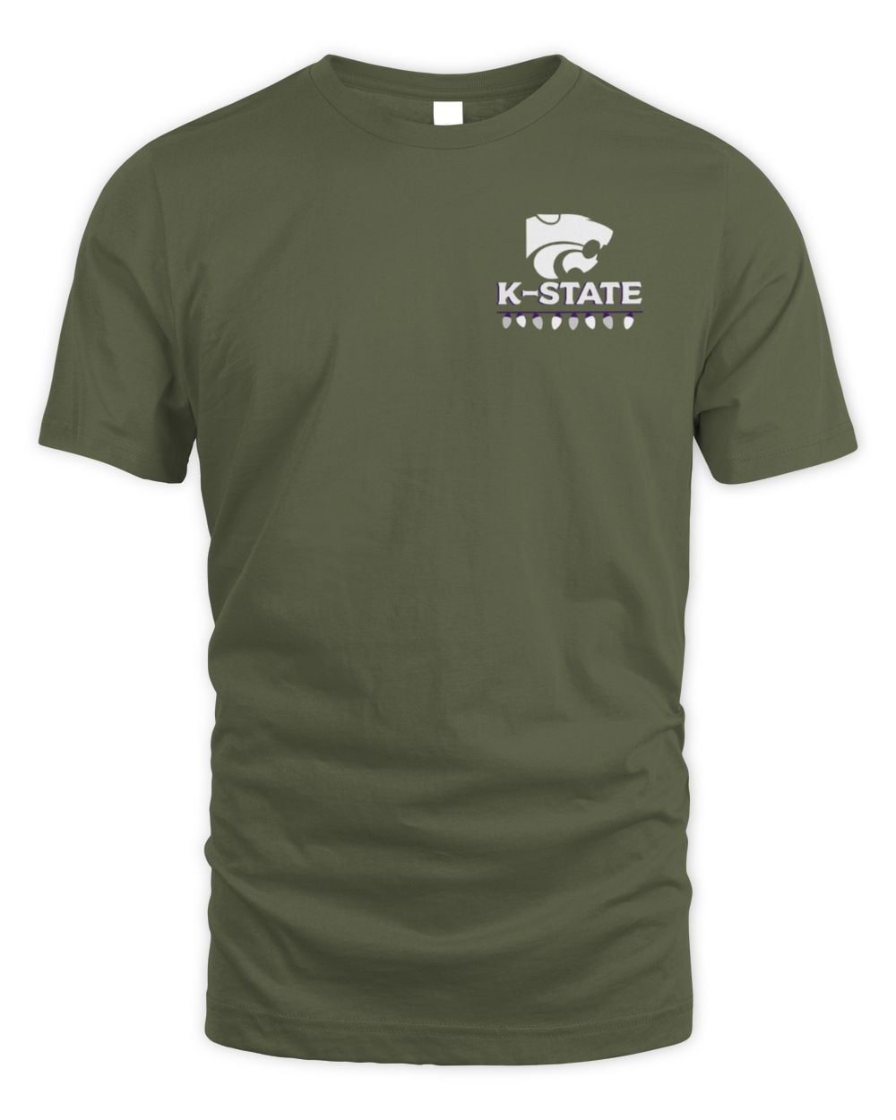 Men's Kansas State Wildcats Merry Christmas Tree T-Shirt