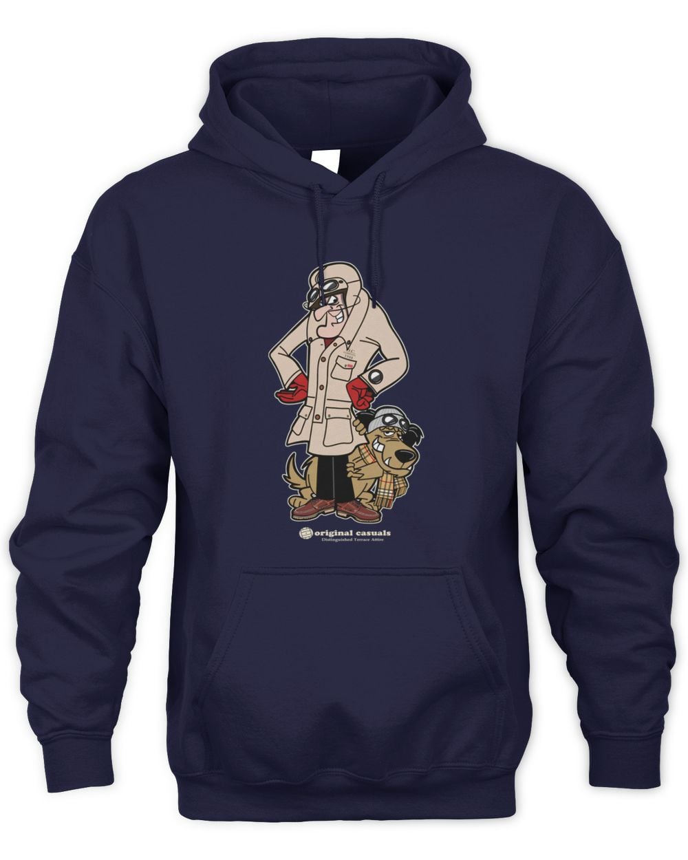 Original Casuals Terrace Troublemakers Navy Hoodie