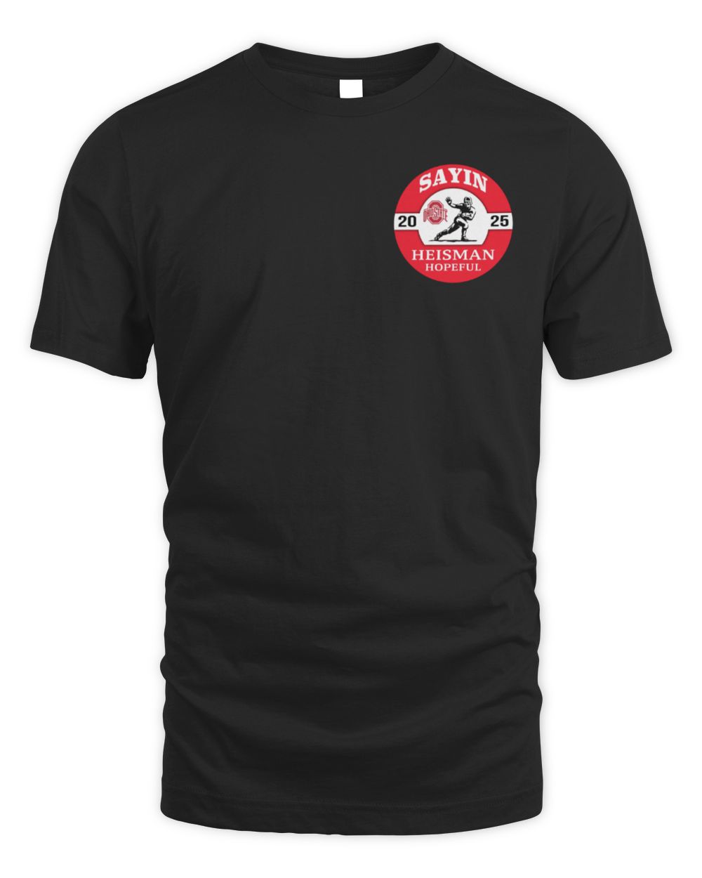 Julian Sayin Ohio State Black Heisman Button Tee