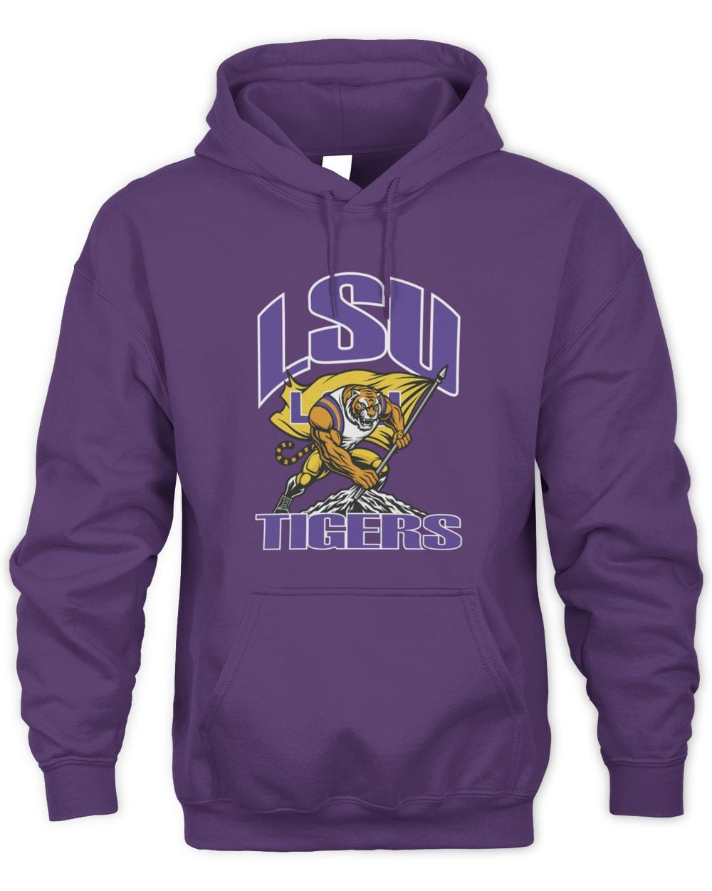 LSU Tigers Plant Flag Hoodie Sweatshirt