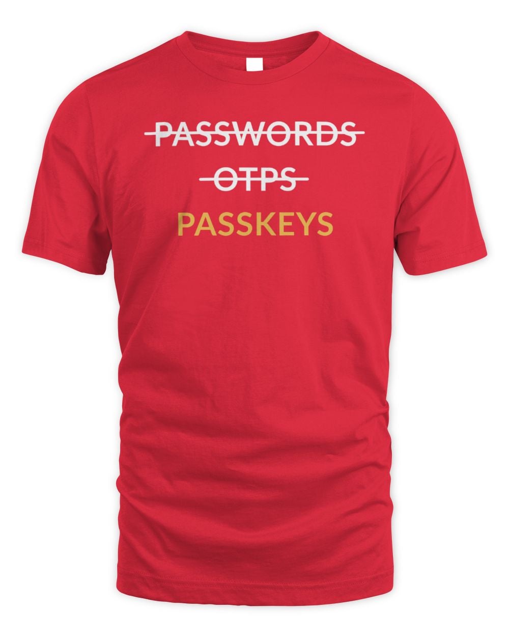 Passkeys Not Passwords Black T-Shirt