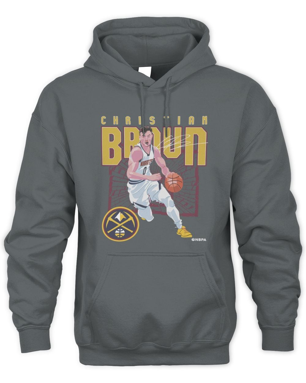 Christian Braun Denver Nuggets Shattered Hoodie Sweatshirt
