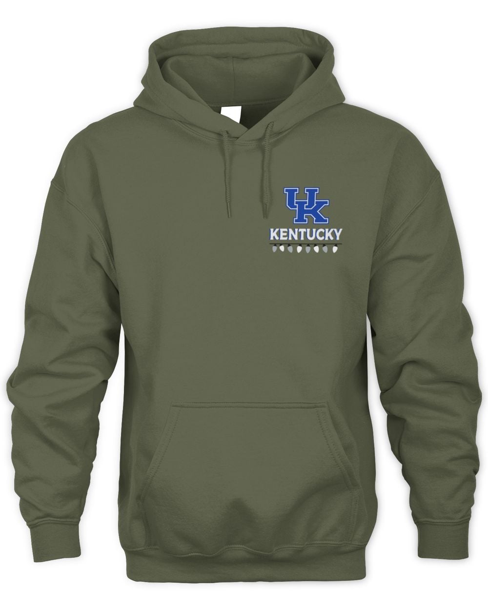 Men's Kentucky Wildcats Merry Christmas Tree Hoodie Sweatshirt