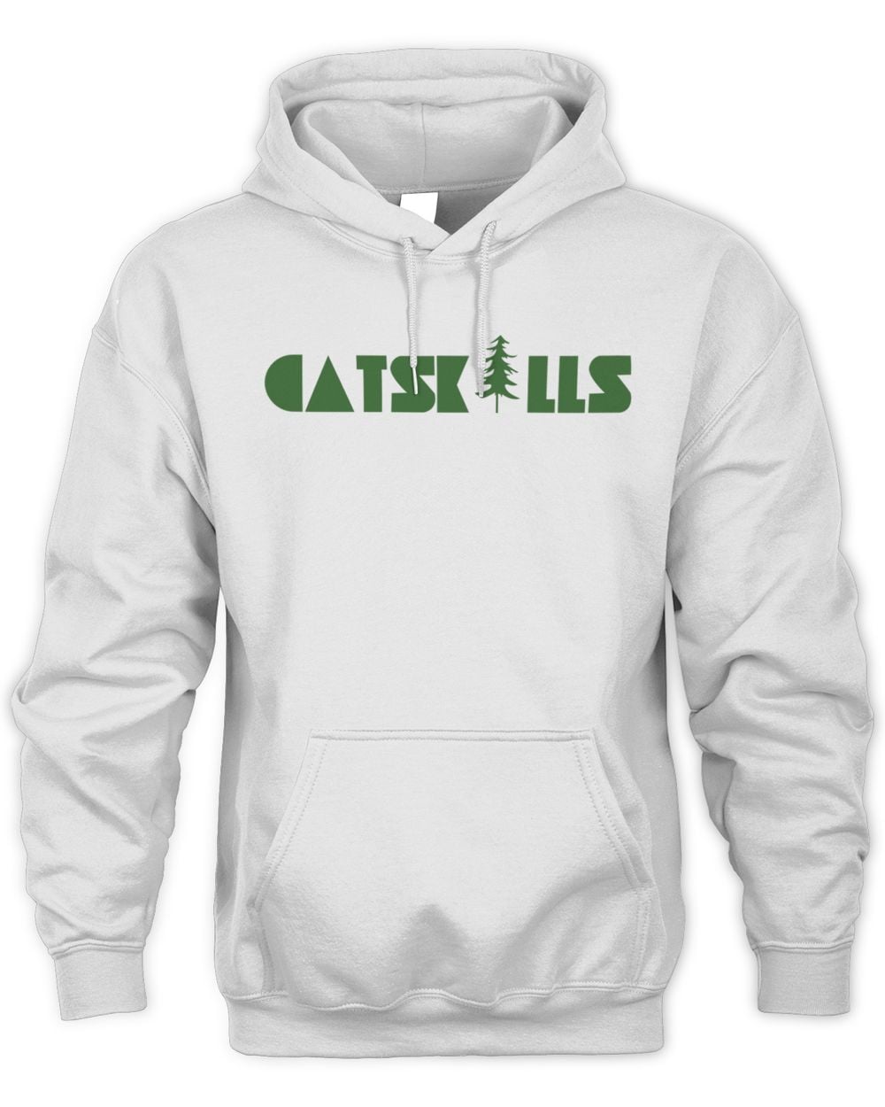 Catskills New York Tree Hoodie White
