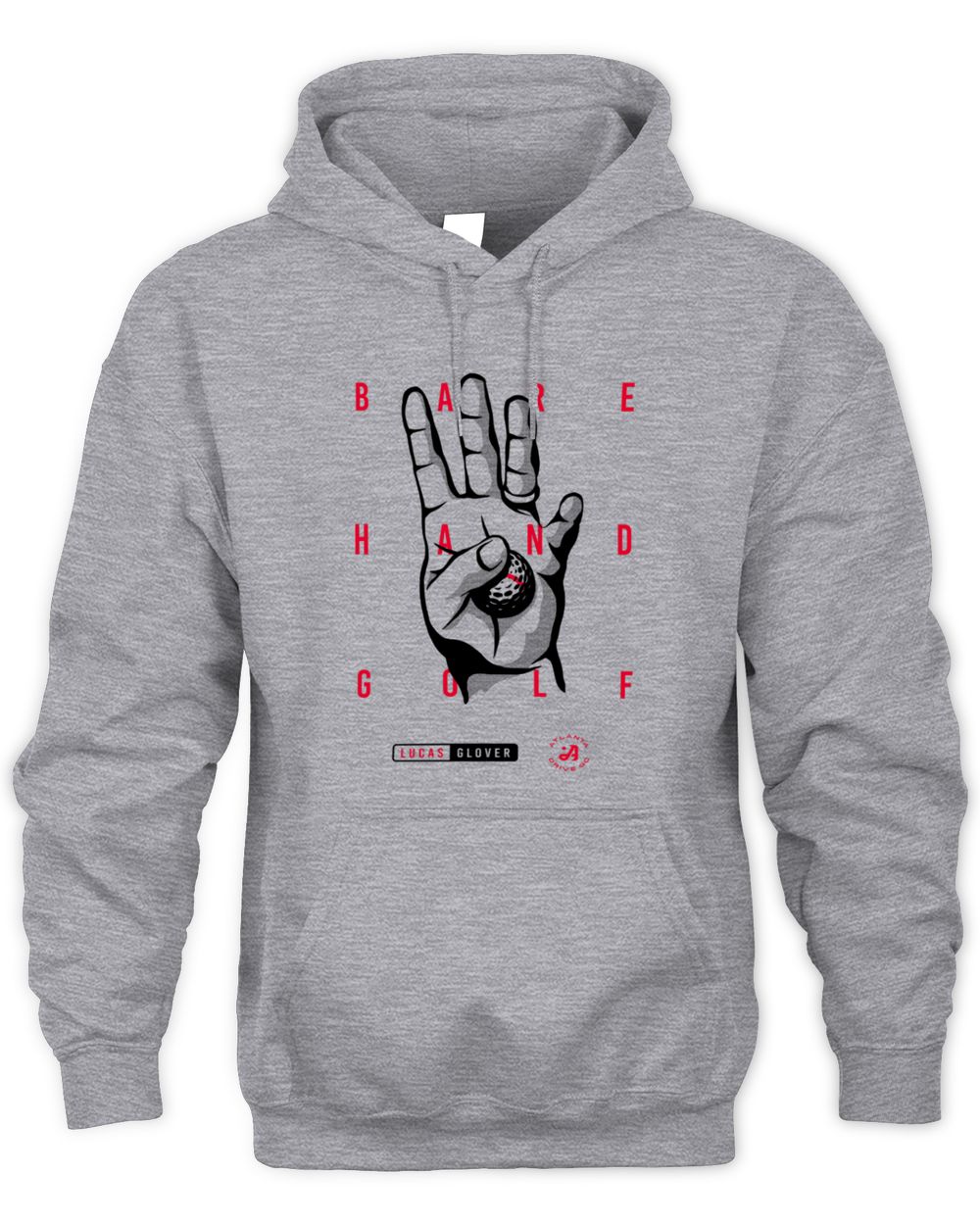Men's 500 Level Gray Atlanta Drive GC Bare Hand Golf Hoodie Sweatshirt
