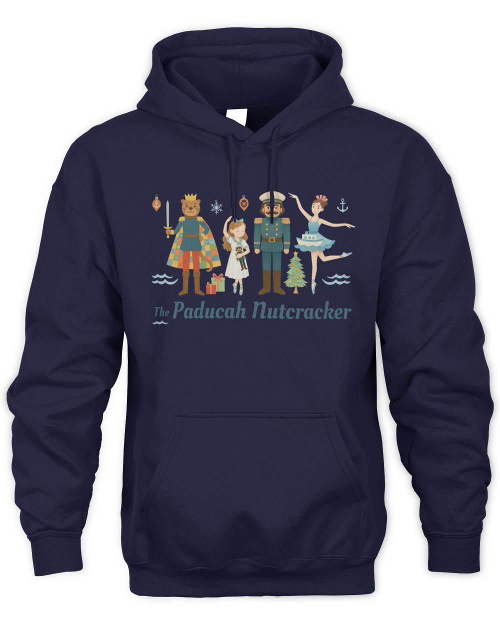 Navy Paducah Nutcracker Hoodie Sweatshirt