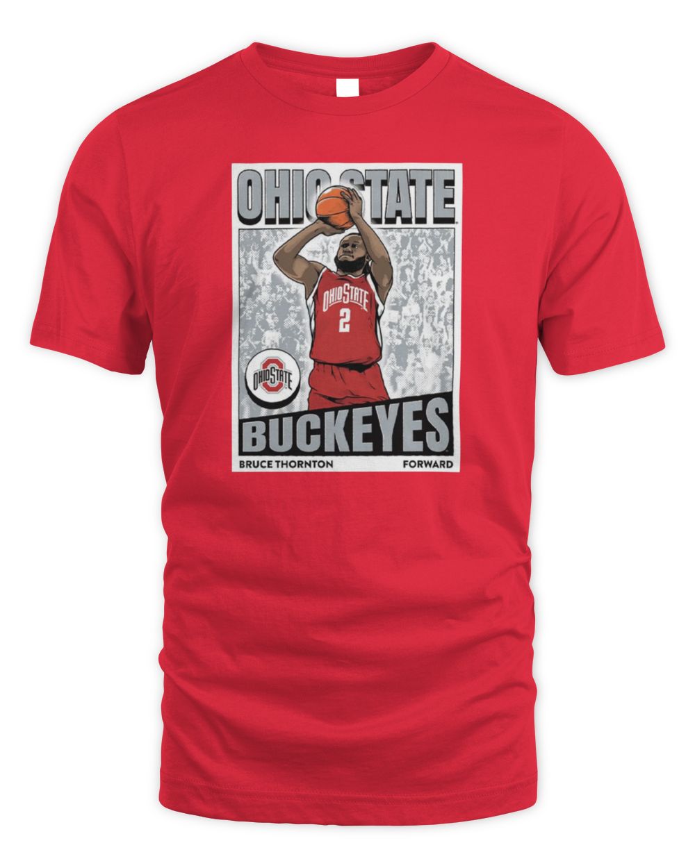 Ohio State Buckeyes Men's Basketball #2 Bruce Thornton Icon T-Shirt