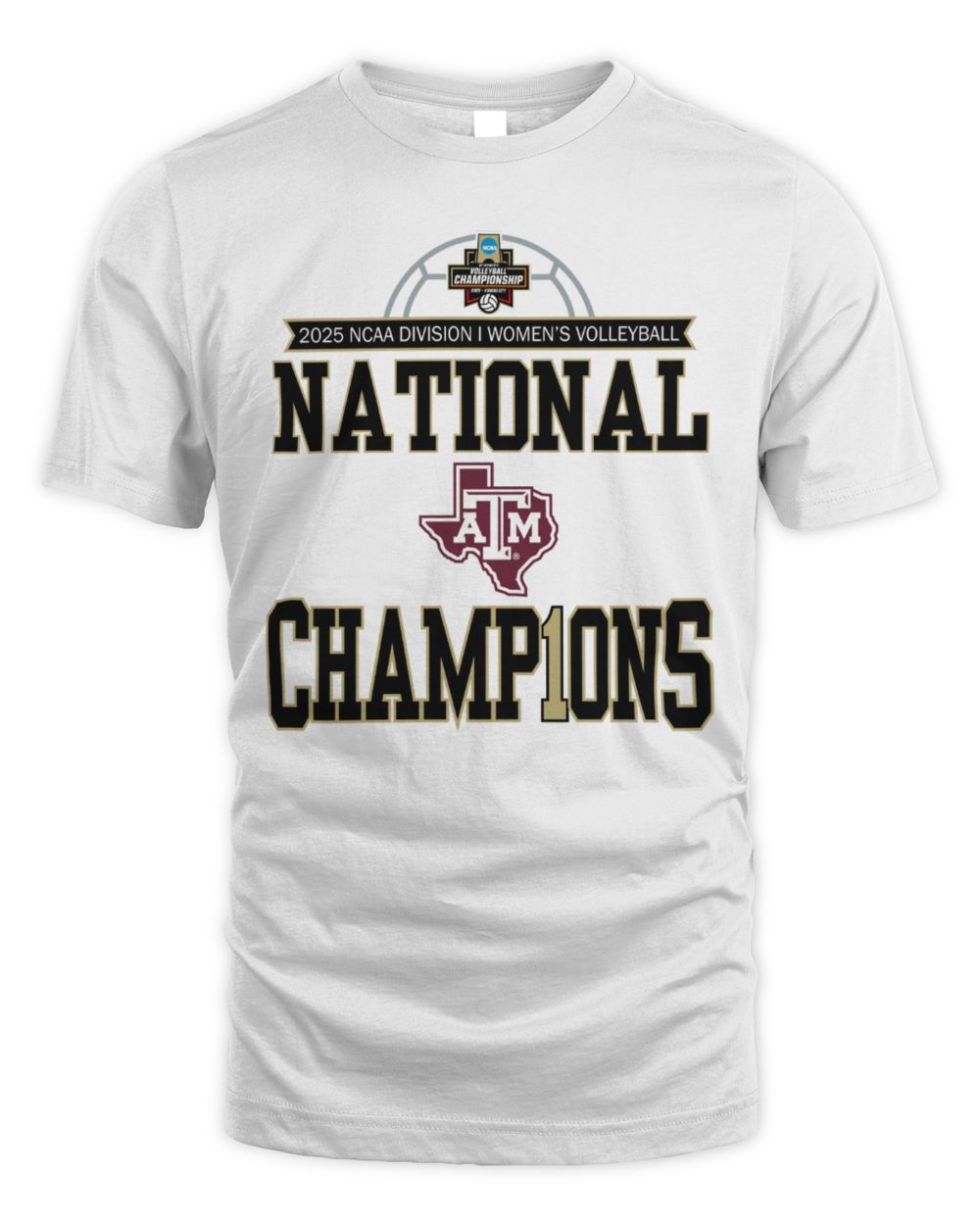 Texas A&M Aggies 2025 NCAA Women's Volleyball National Champions Locker Room T-Shirt