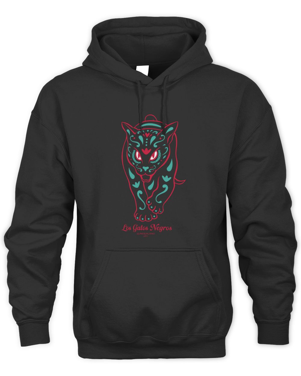 Black Sunderland Los Gatos Negros Graphic Hoodie Sweatshirt