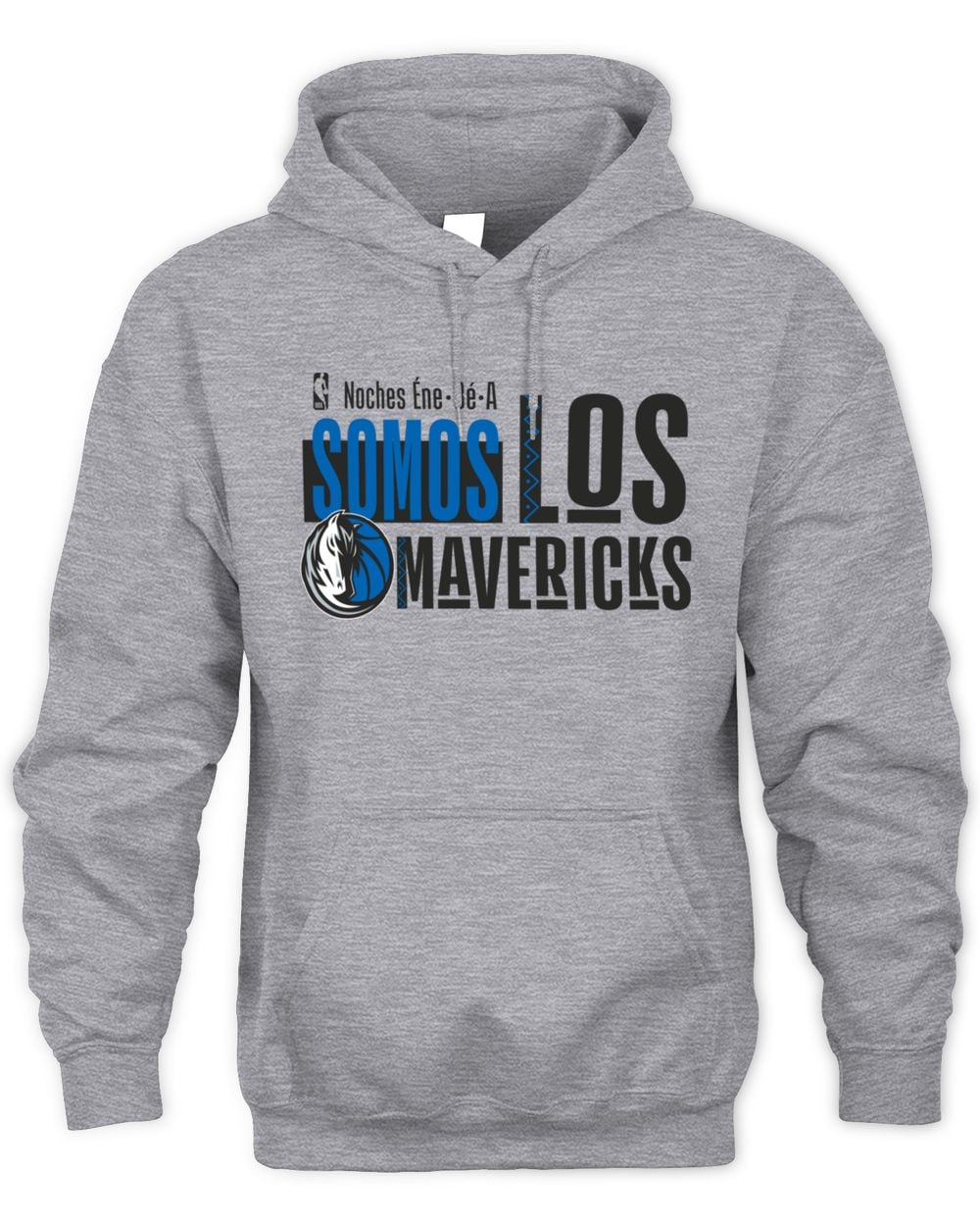 Men's Gray Dallas Mavericks Noches Training Hoodie Sweatshirt