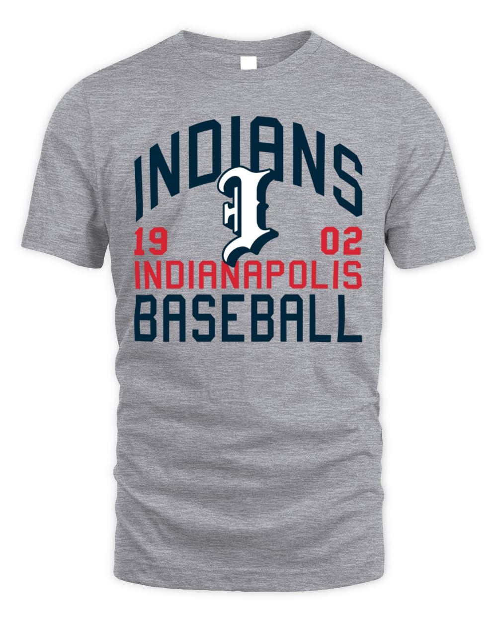 Indianapolis Indians Grey Champ Banner Economy T-Shirt