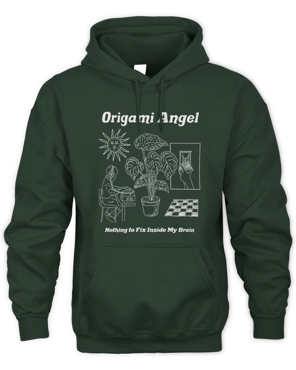 Origami Angel Nothing to Fix Hoodie Sweatshirt