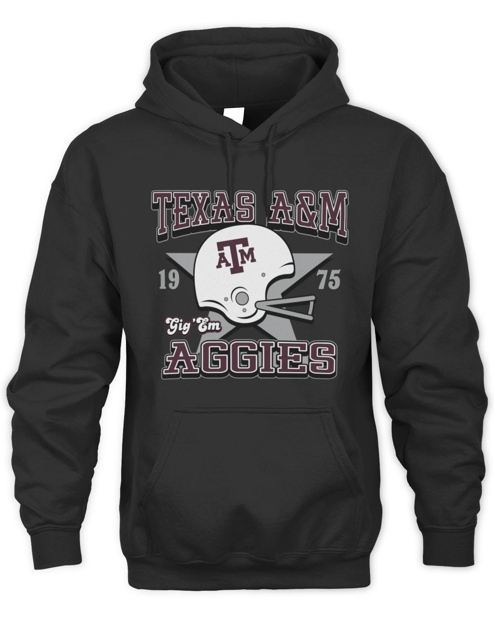 Men's '47 Texas A&M Aggies 1970s Vintage Hoodie Sweatshirt