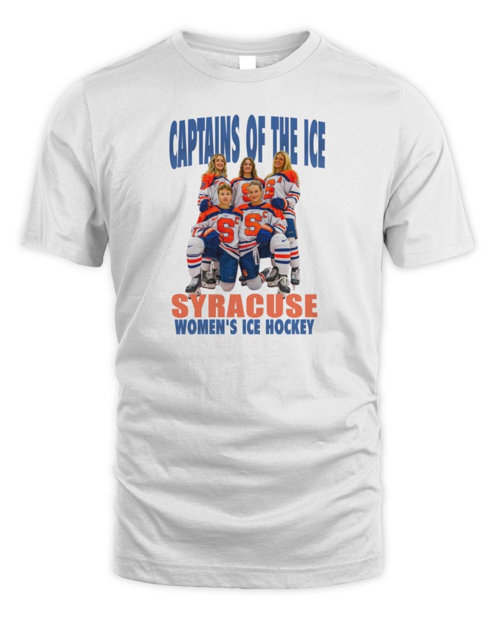Syracuse Women’s Ice Hockey Syracuse White Captains Tee