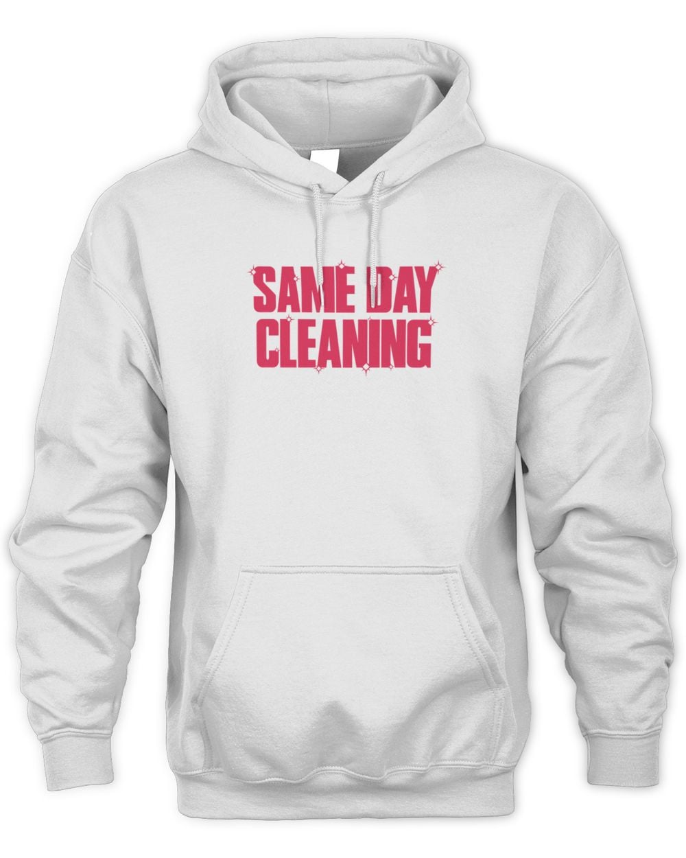 Sammy Virji Merch Same Day Cleaning White Hoodie Sweatshirt