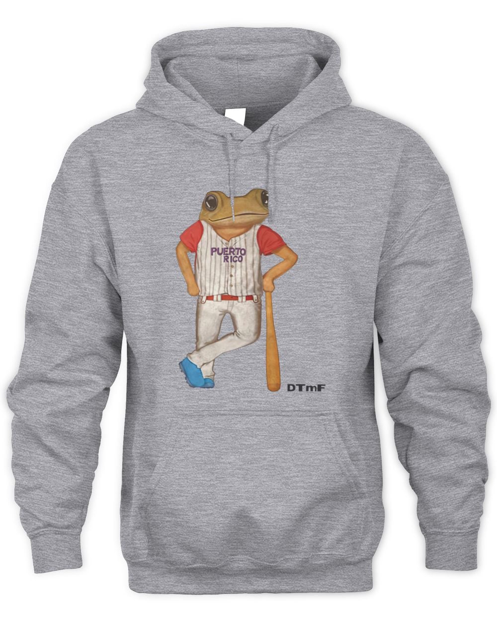 DTMF Merch Concho Baseball Hoodie Grey