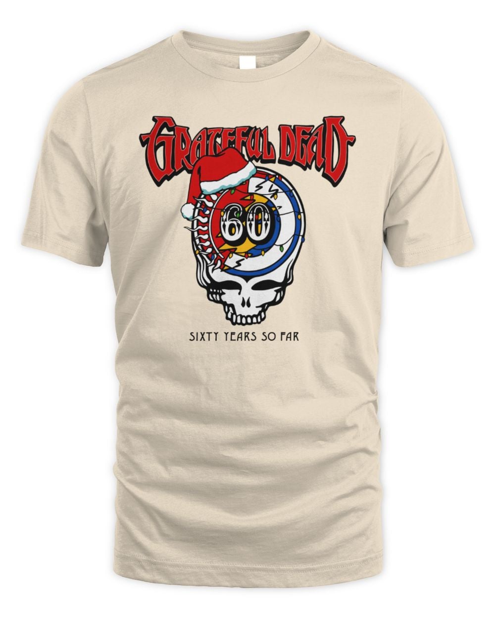 Grateful Dead Santa Hat Stealie Tshirt