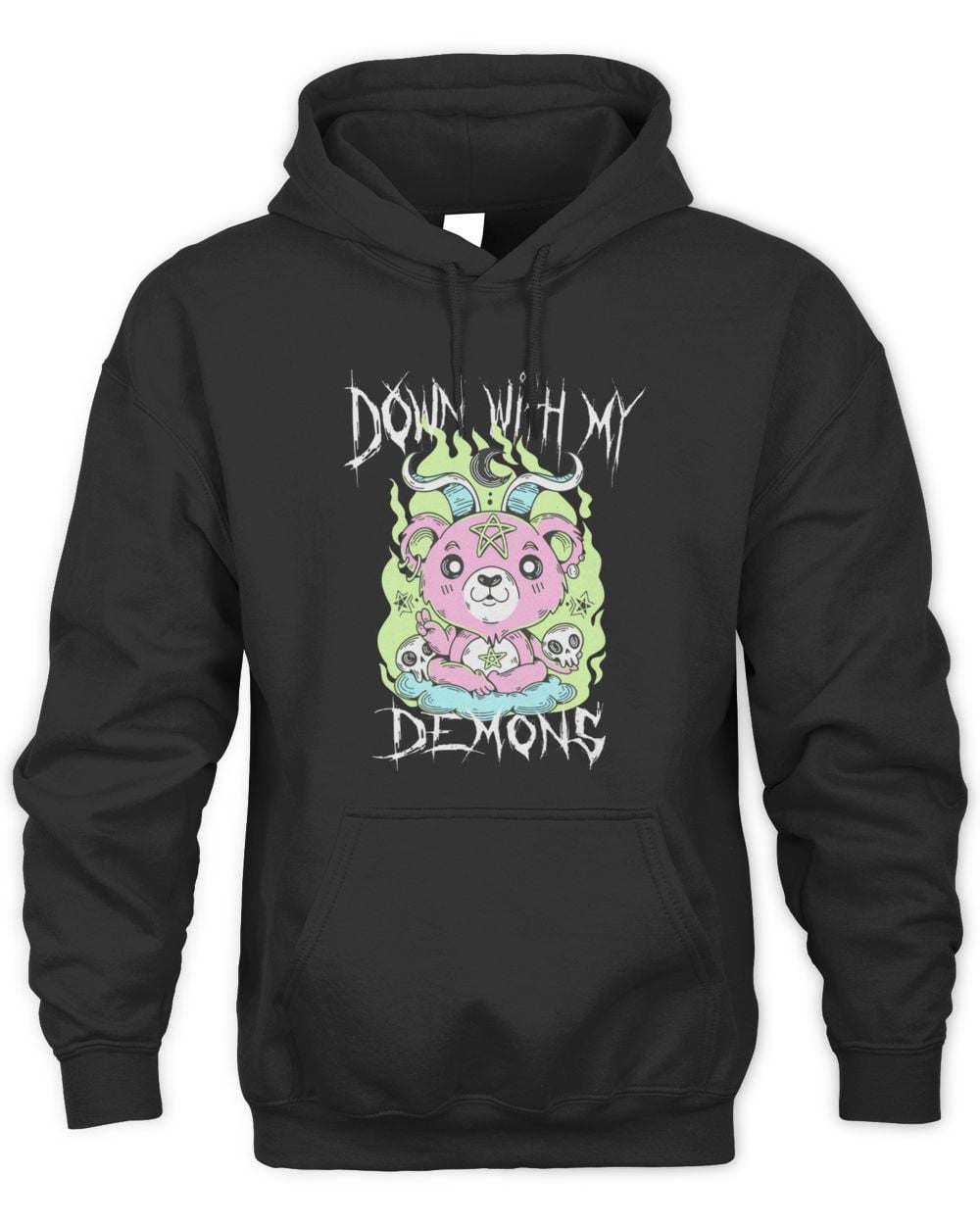 Devilry Clothing Down With My Demons Hoodie Sweatshirt