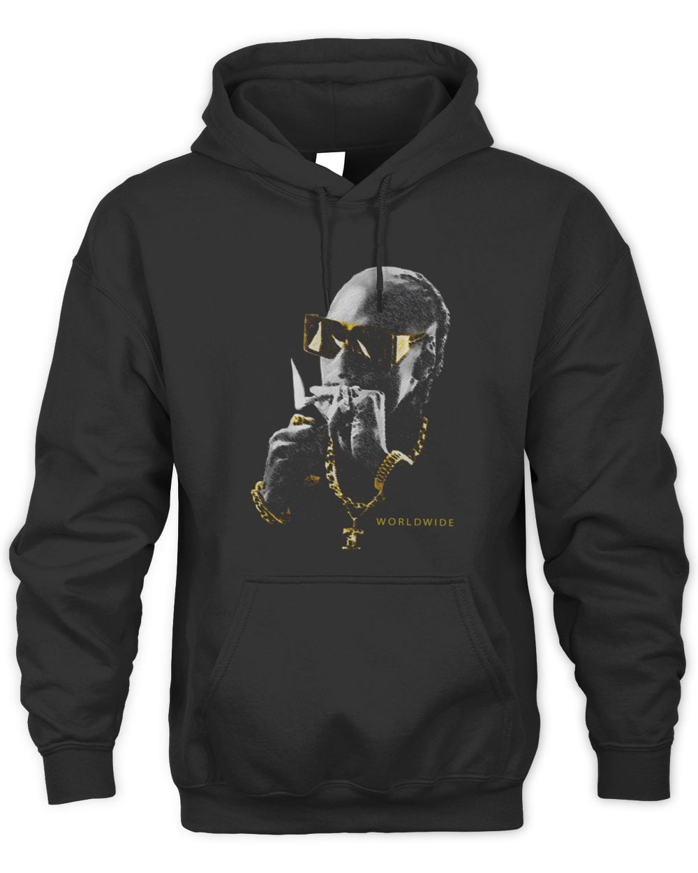 Snoop Dogg Official Store Black Snoop Hoodie Sweatshirt