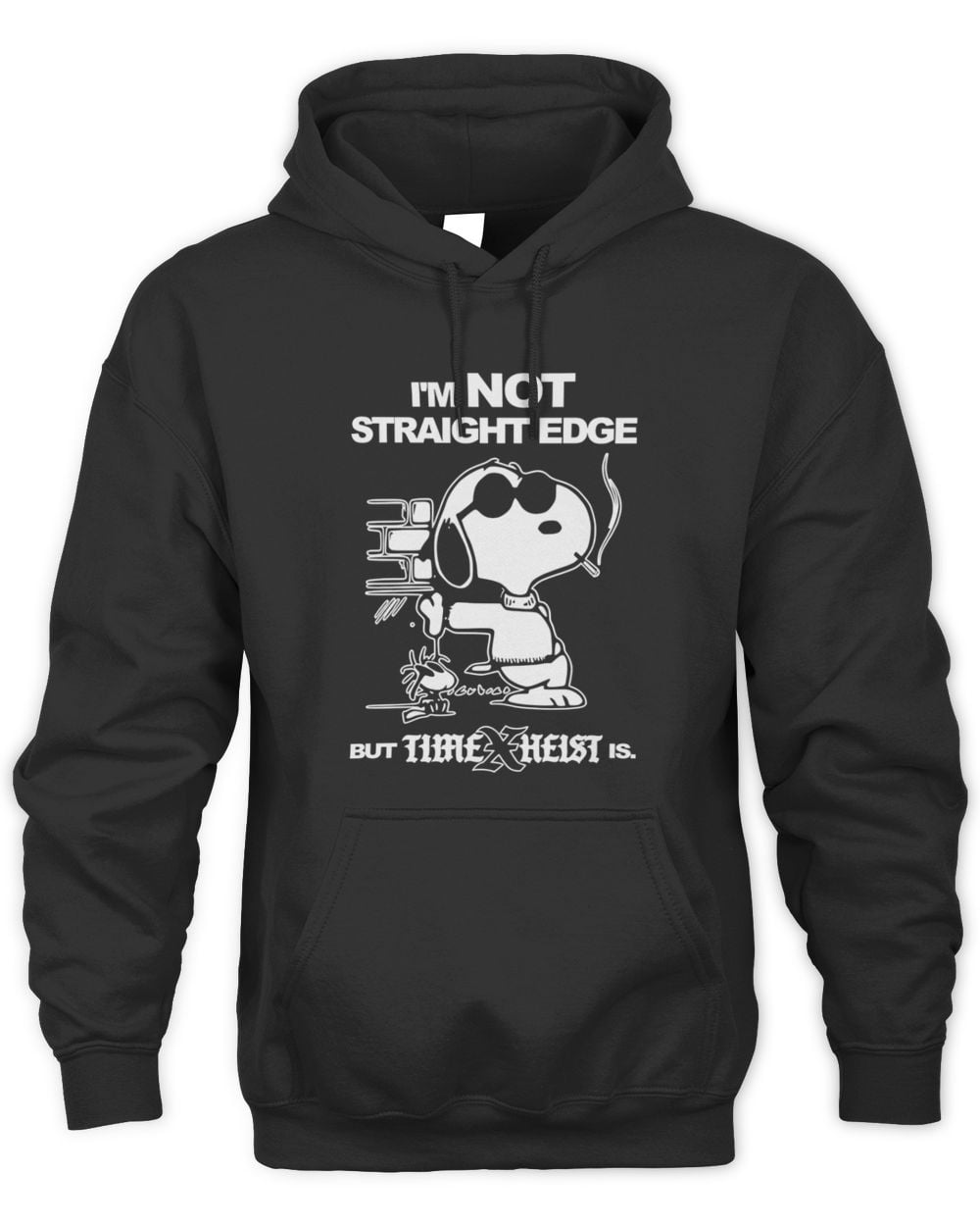 Time Heist Not Straight Edge Hoodie Sweatshirt