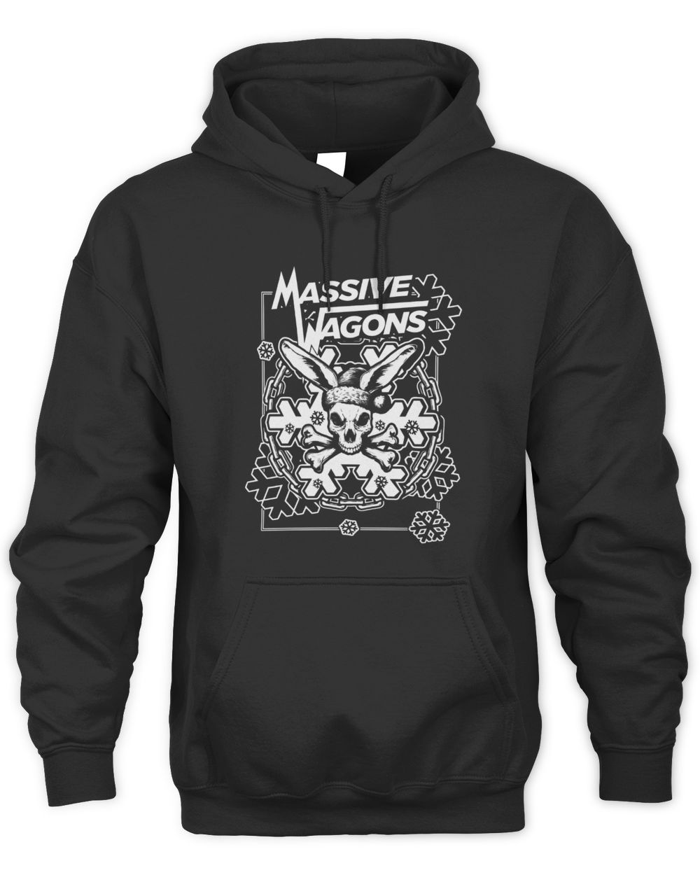 Massive Wagons Buck Bunny Christmas Hoodie Sweatshirt