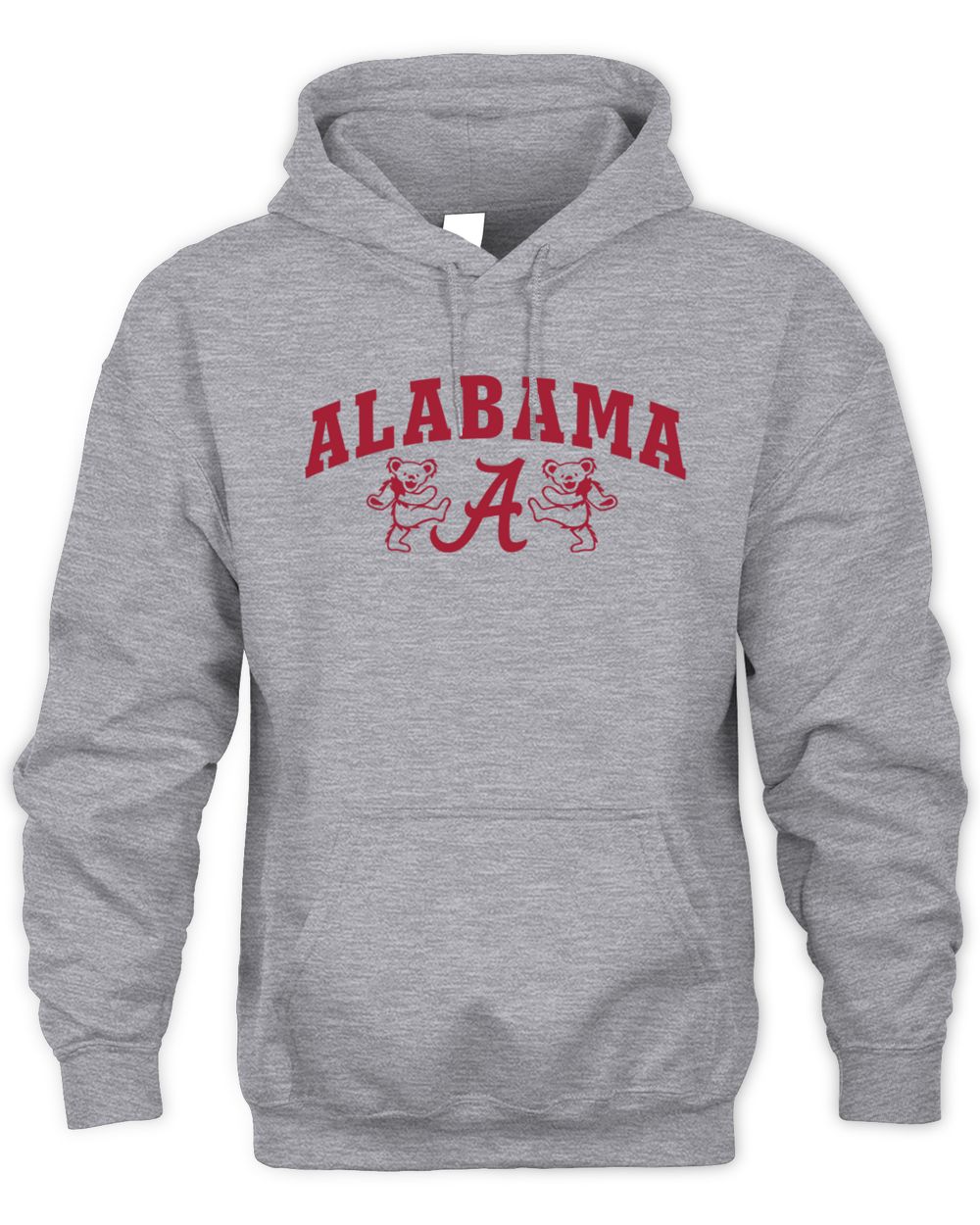 University Of Alabama And Grateful Dead Grey Hoodie