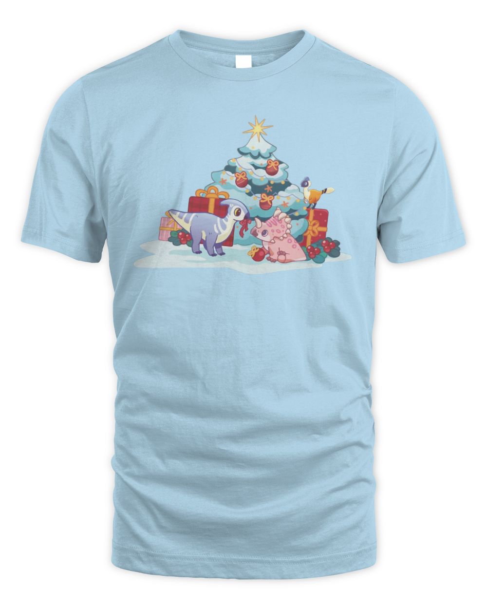 Paleo Pines Holiday Dino Tree Decorating T-Shirt