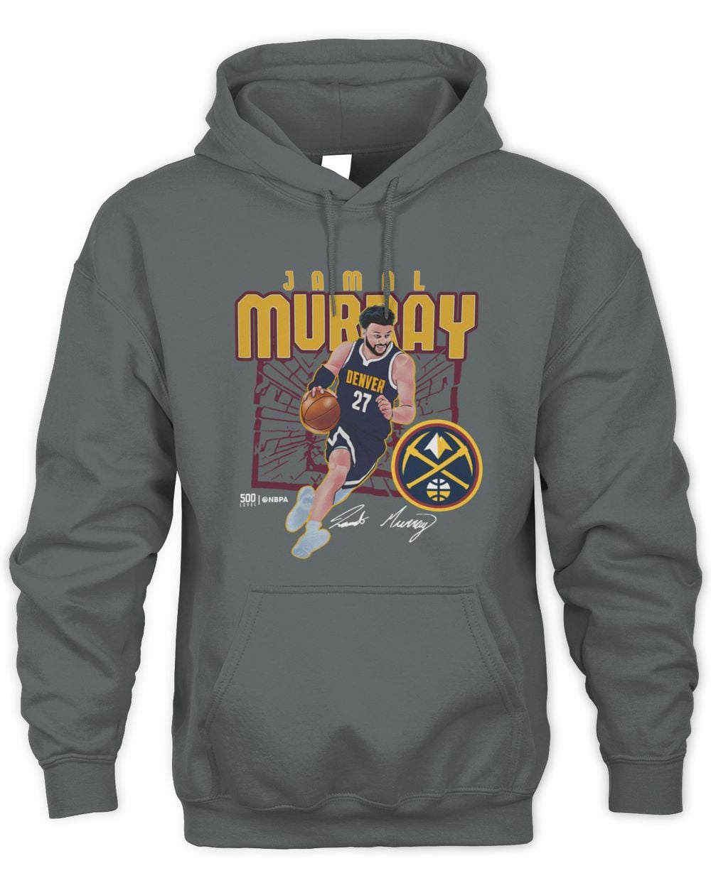 Jamal Murray Denver Nuggets Shattered Hoodie Sweatshirt