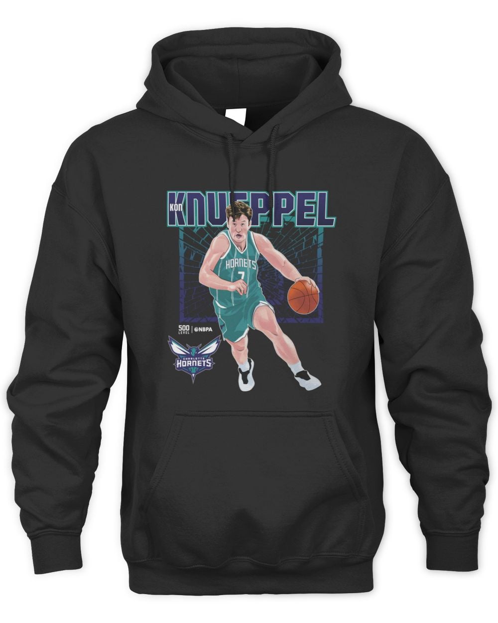 Kon Knueppel Charlotte Hornets Shattered Hoodie Sweatshirt