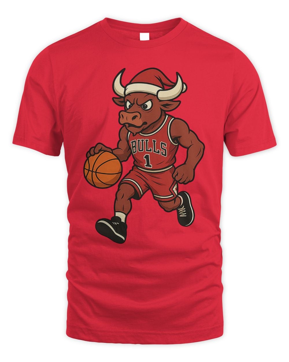 Chicago Bulls Christmas T Shirt Red