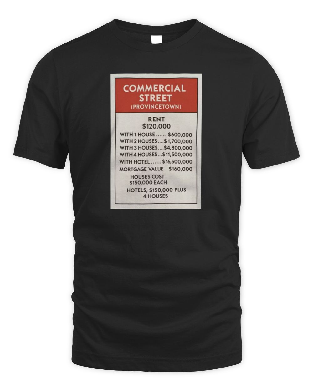 Lucky Devil Merch Ptown Monopoly Card Tee Shirt