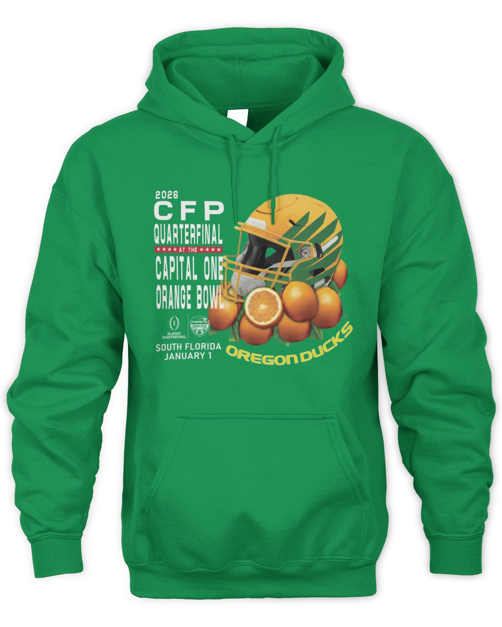 Cfp Quarterfinal Oregon Bed Of Oranges Hoodie Sweatshirt