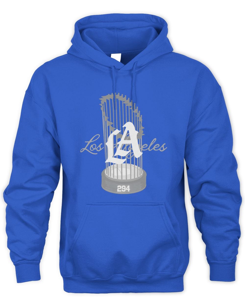Los Angeles Dodgers Baseball World Champs Trophy Royal Hoodie