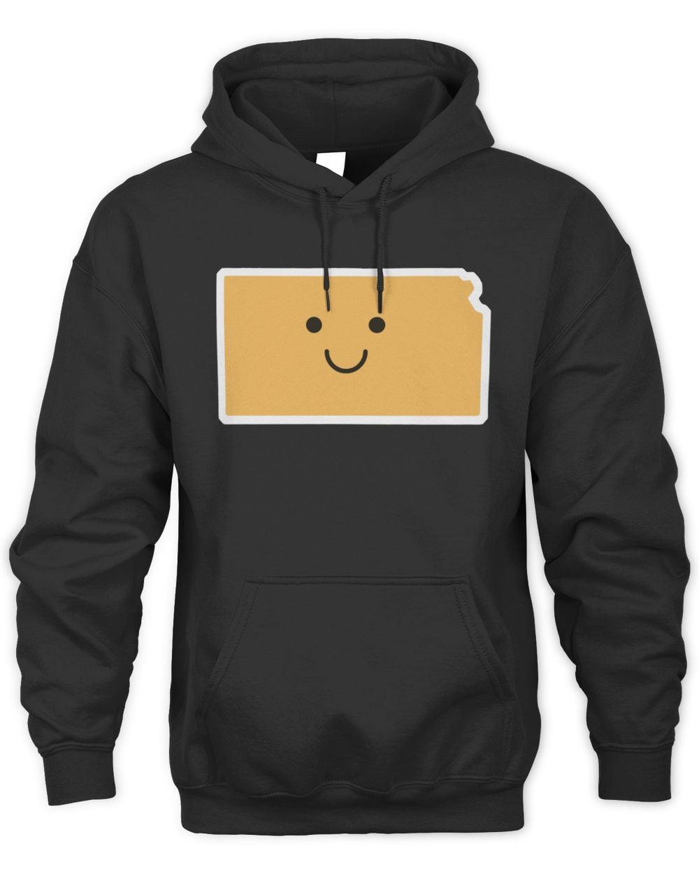 Kansas Smiley Face Hoodie Sweatshirt