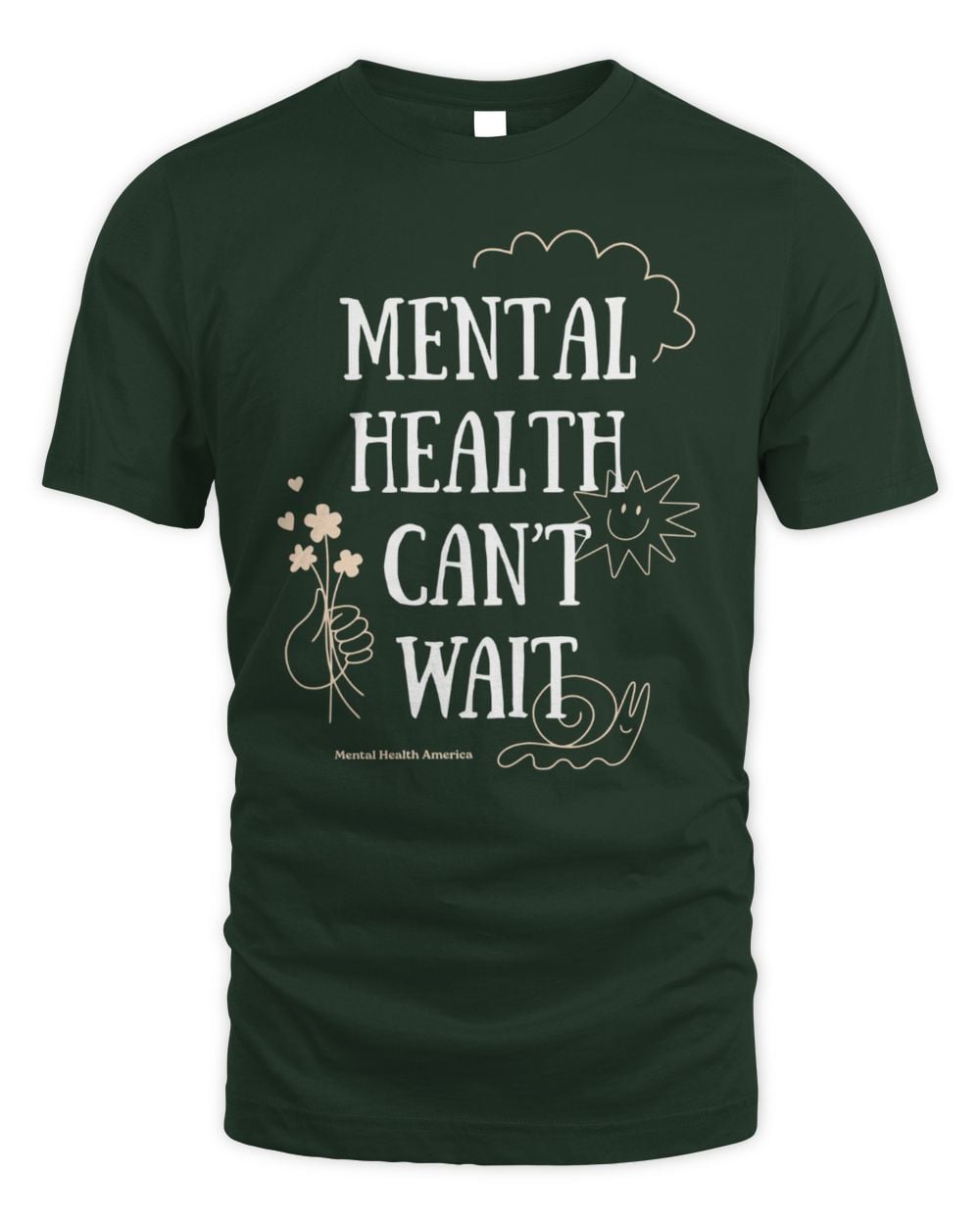Mental Health America Apparel Mental Health Can't Wait Tee