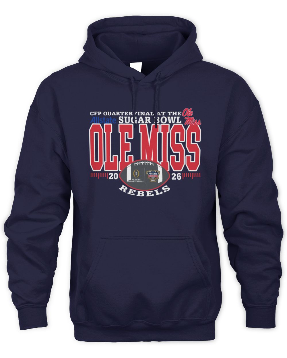 Ole Miss Rebels Football 2025 Sugar Bowl Bound Hoodie Sweatshirt