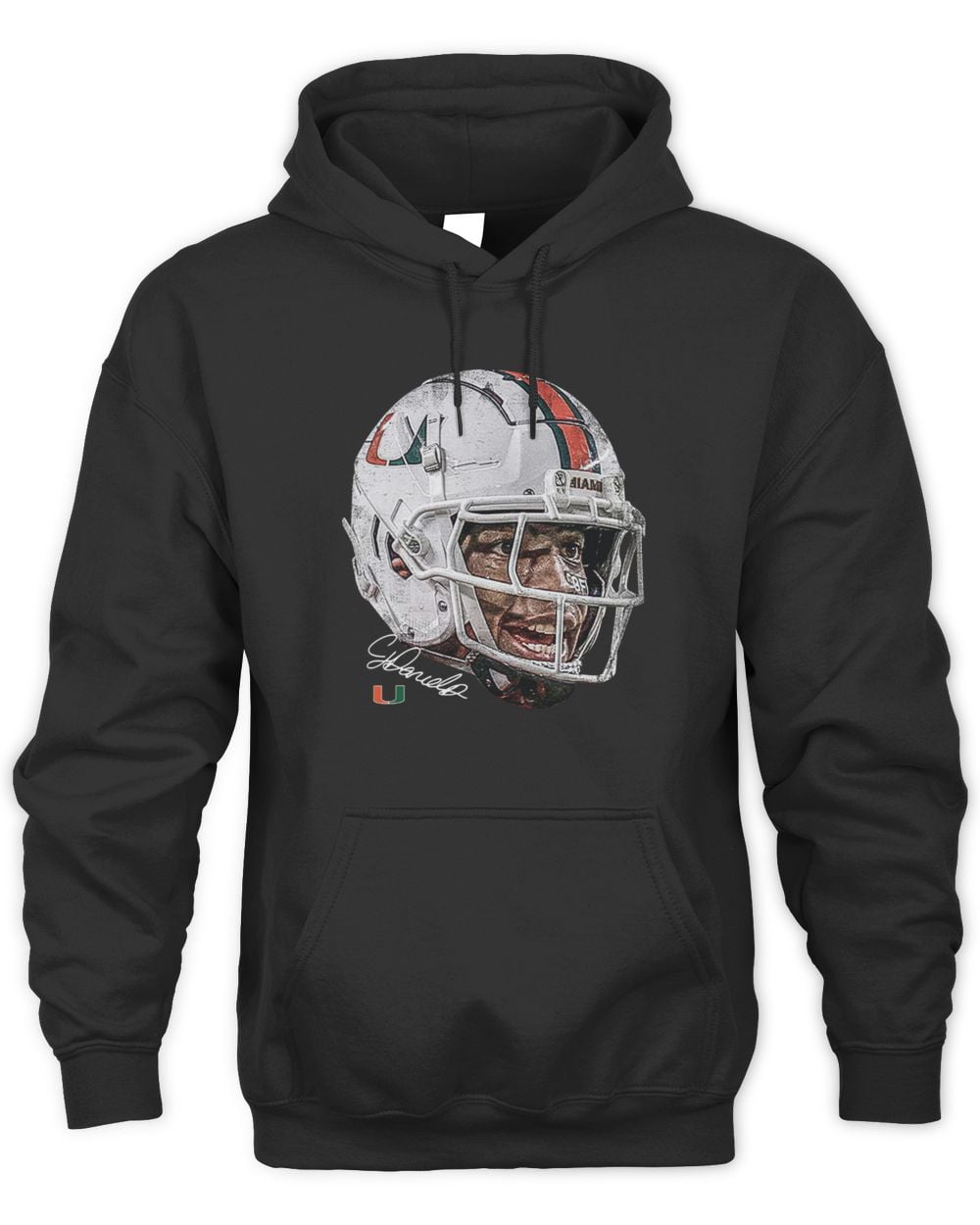 CJ Daniels Miami Hurricanes Unisex Game Face NIL Hoodie Sweatshirt