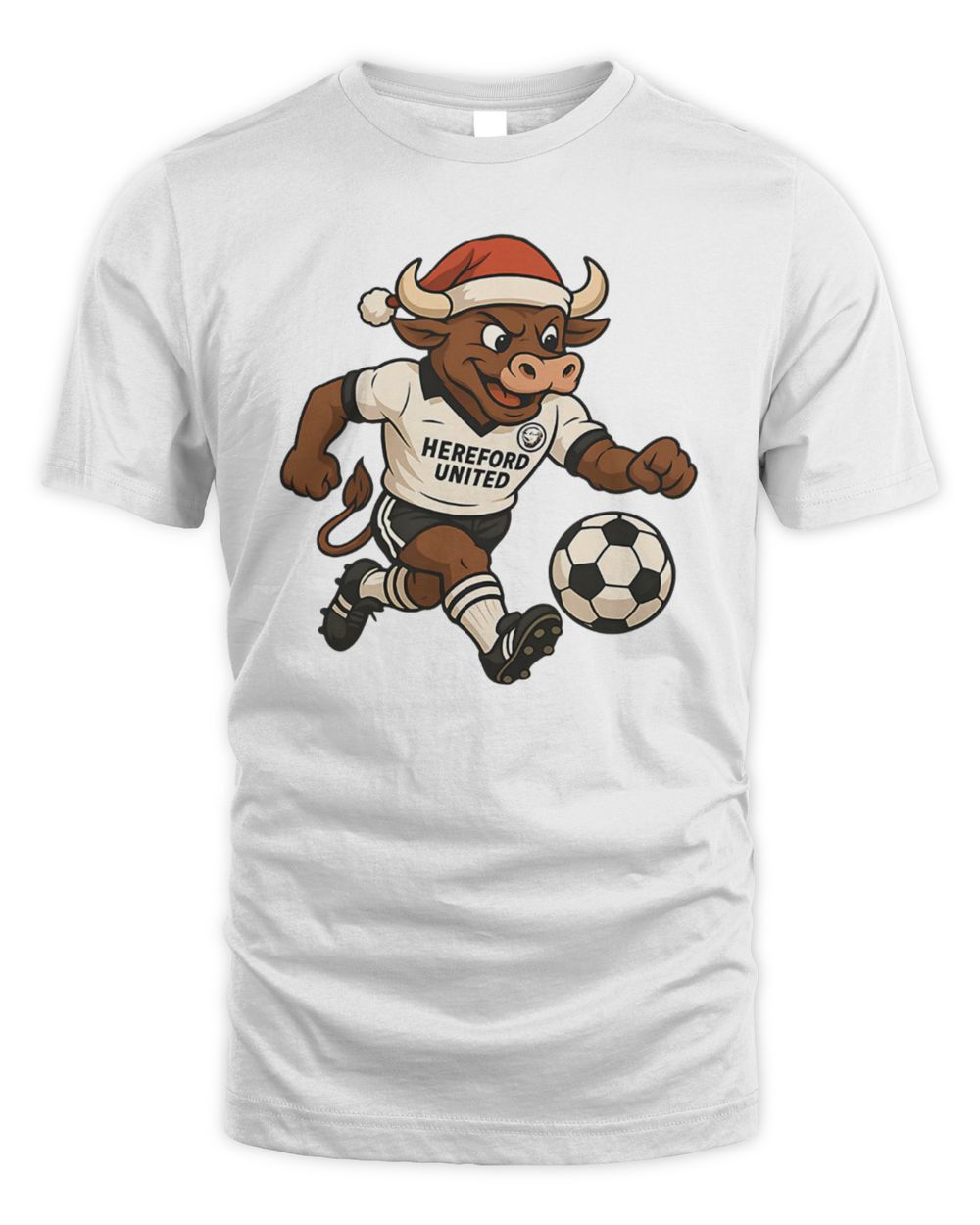 Spoofytees Retro Hereford Christmas T Shirt White